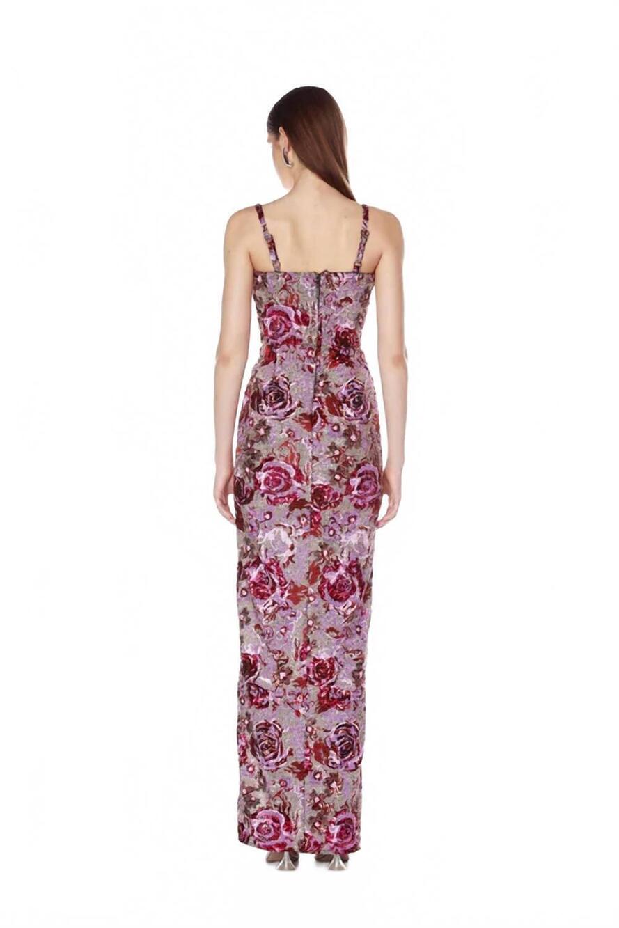 NEW BRONX AND BANCO allegra maxi dress in pink multi - Picture 2 of 4